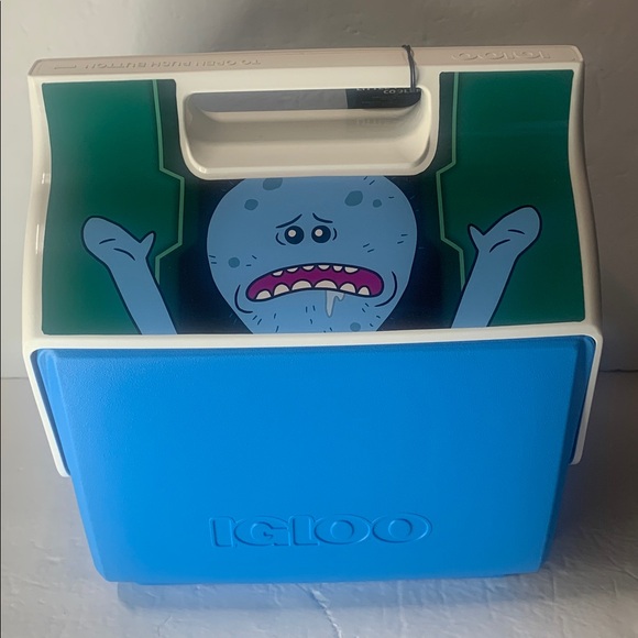 Rick & Morty Igloo 7 Qt Insulated Cooler Little Playmate Mr Meeseeks NWT - Picture 3 of 12